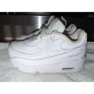 Nike Air Max 90 Children Size 7C Sneaker Shoes White Athletic
